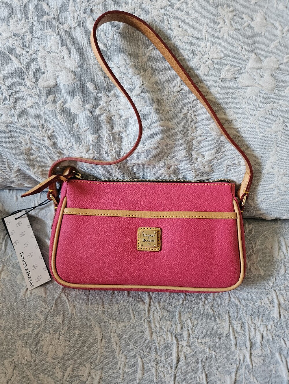 DOONEY & BOURKE LOLA HOT PINK SATCHEL SHOULDER HANDBAG NWT